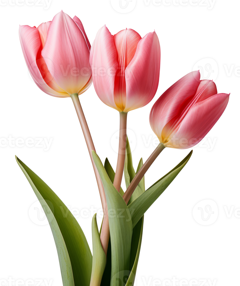 tulips isolated on transparent background png