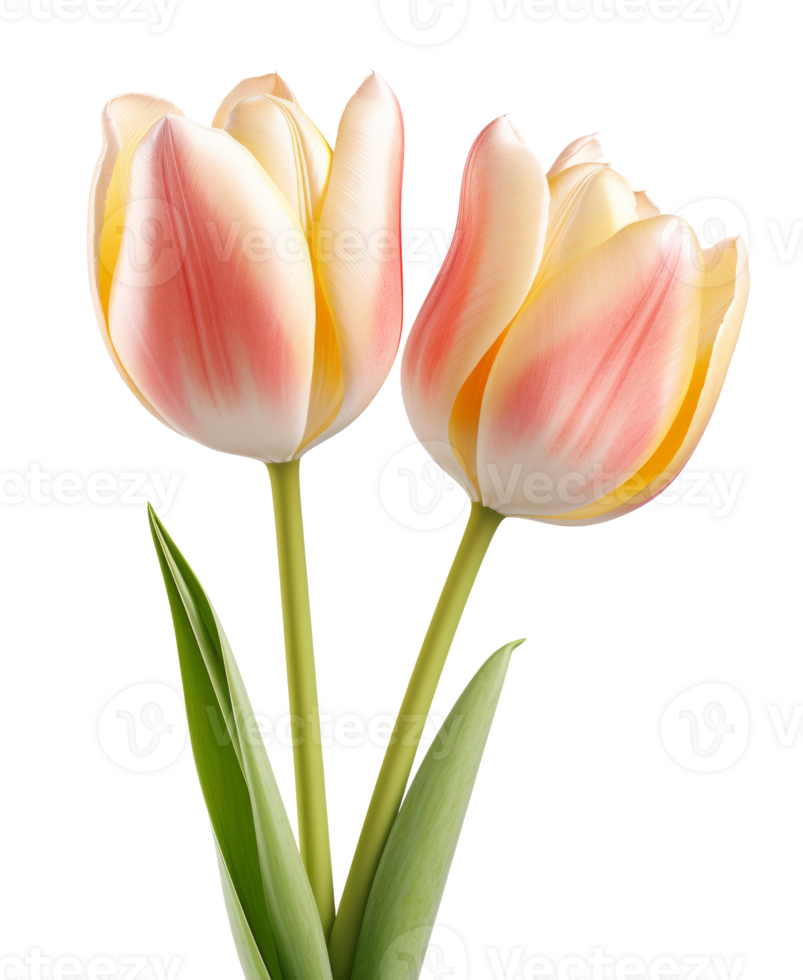 tulips isolated on transparent background png