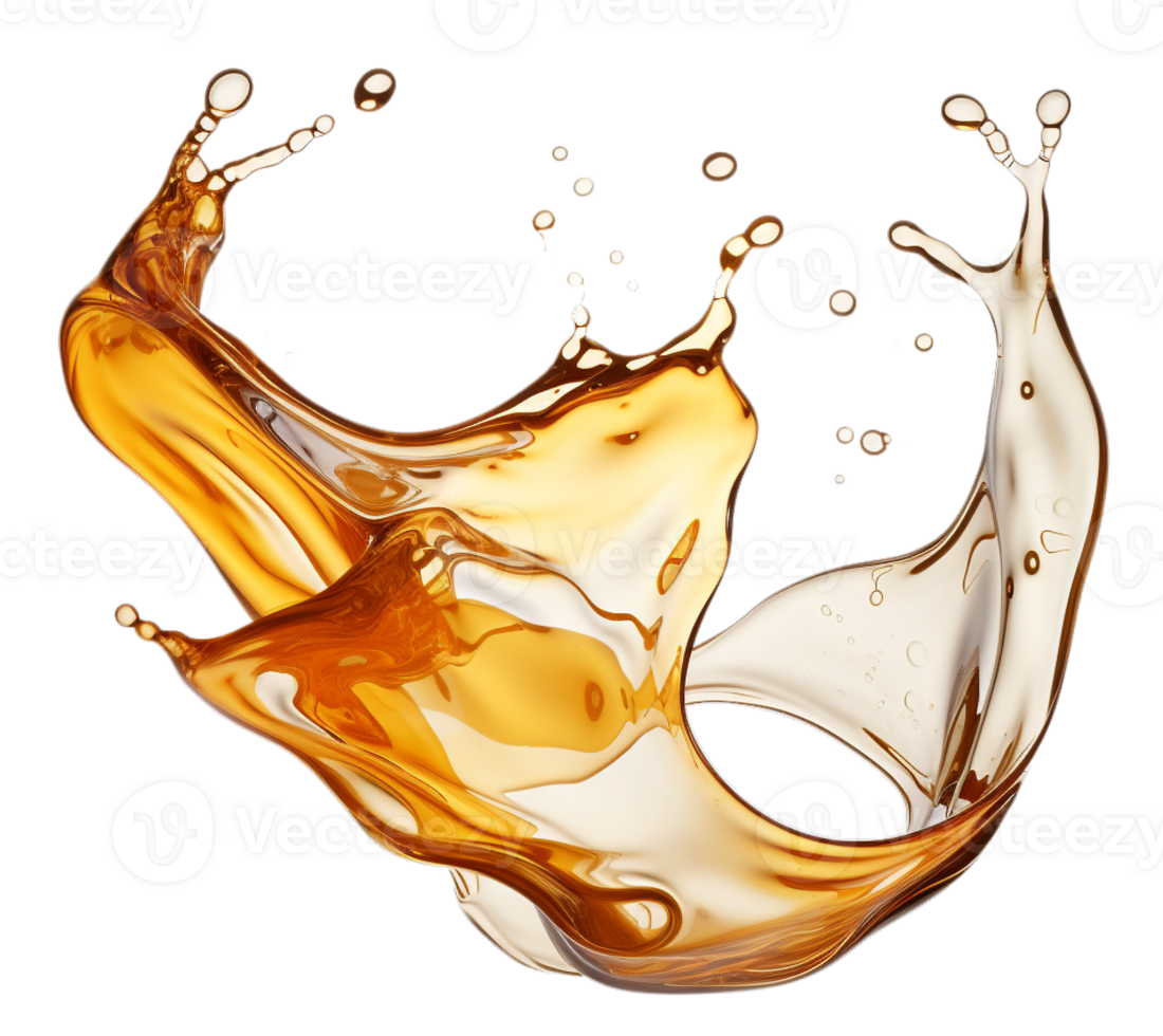 oil splash isolated on transparent background png