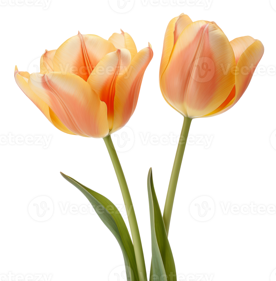 tulips isolated on transparent background png