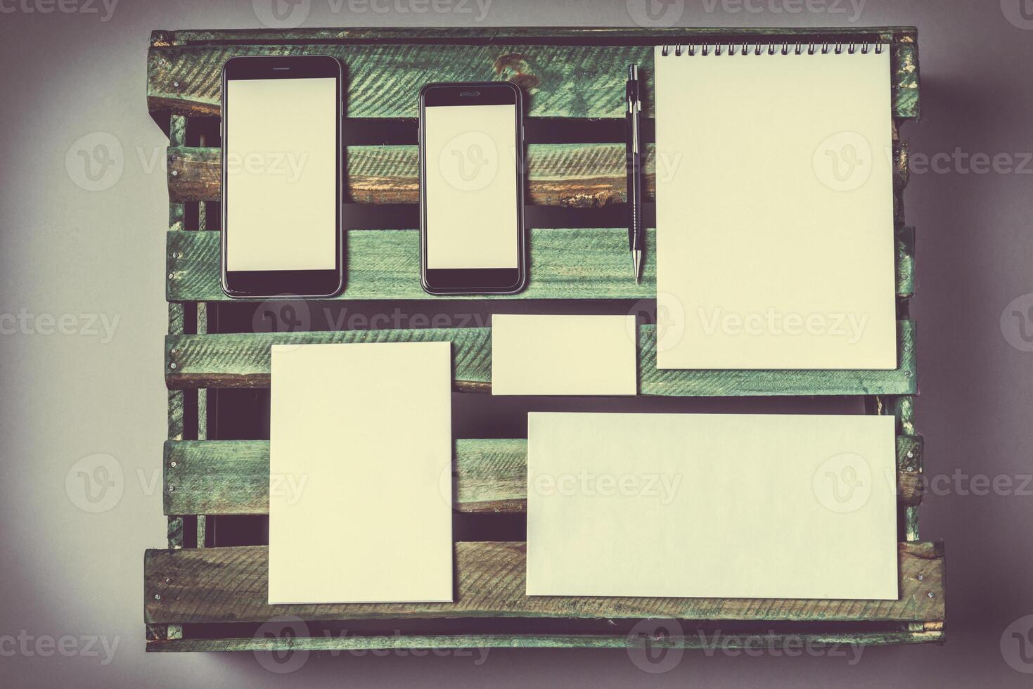 Template for branding identity photo