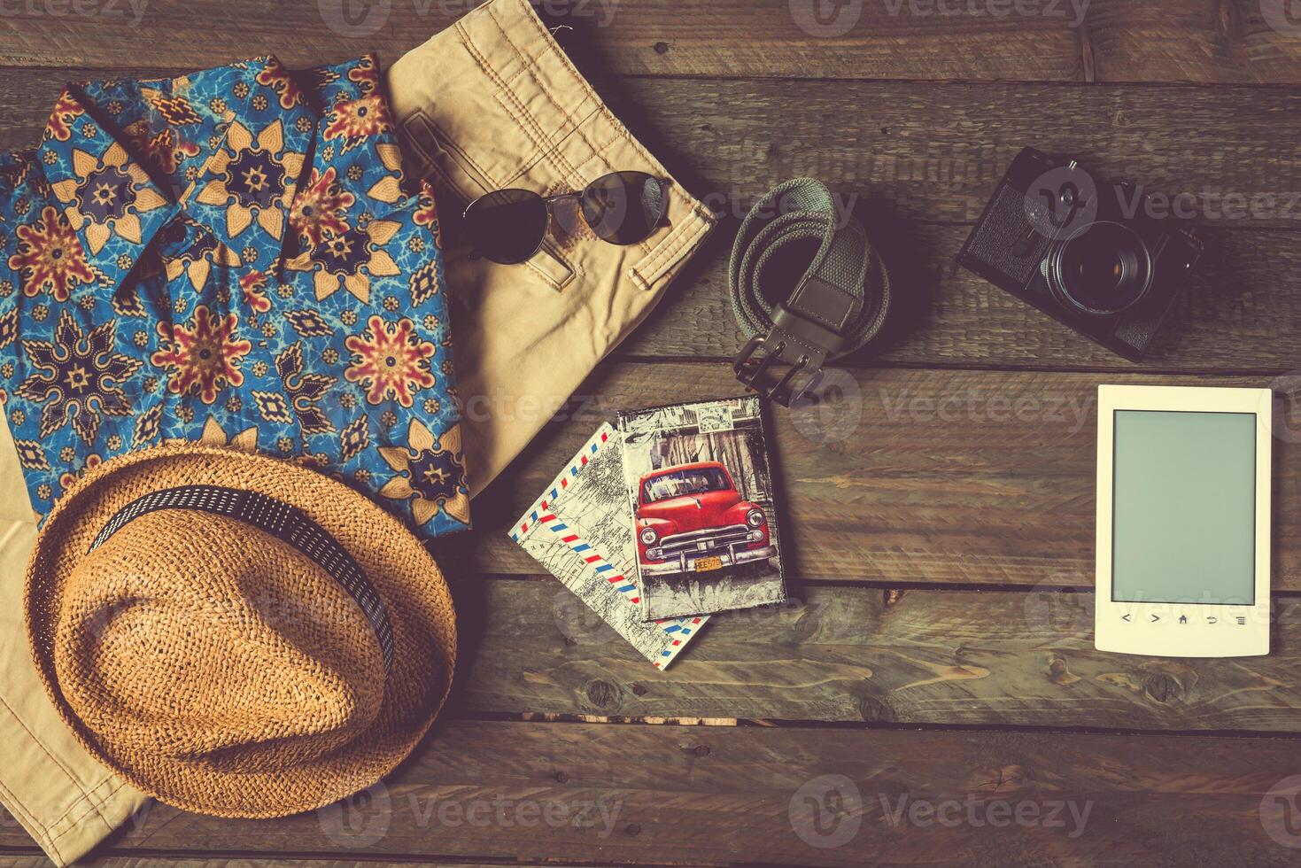 Summer traveling stuff photo