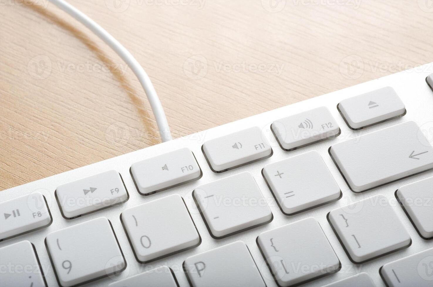 Modern aluminum computer keyboards for computer photo