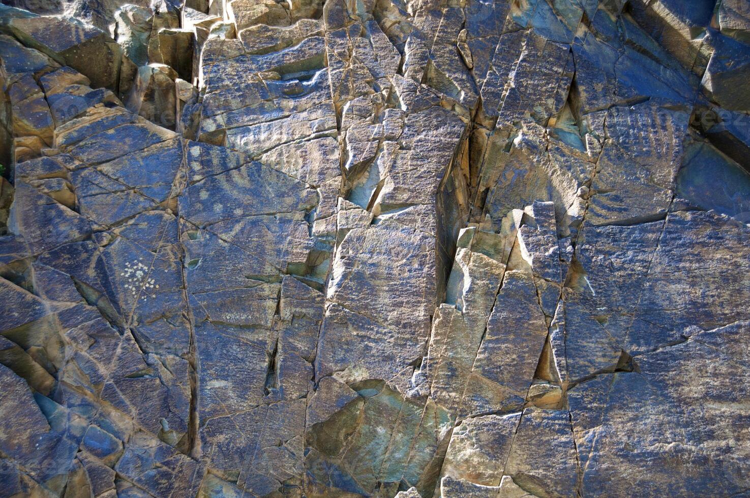 Petroglyphs within the Archaeological Landscape of Tamgaly. Almaty area, Kazakhstan photo