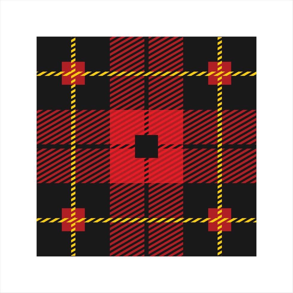 Scottish Tartan Pattern Frame Design vector