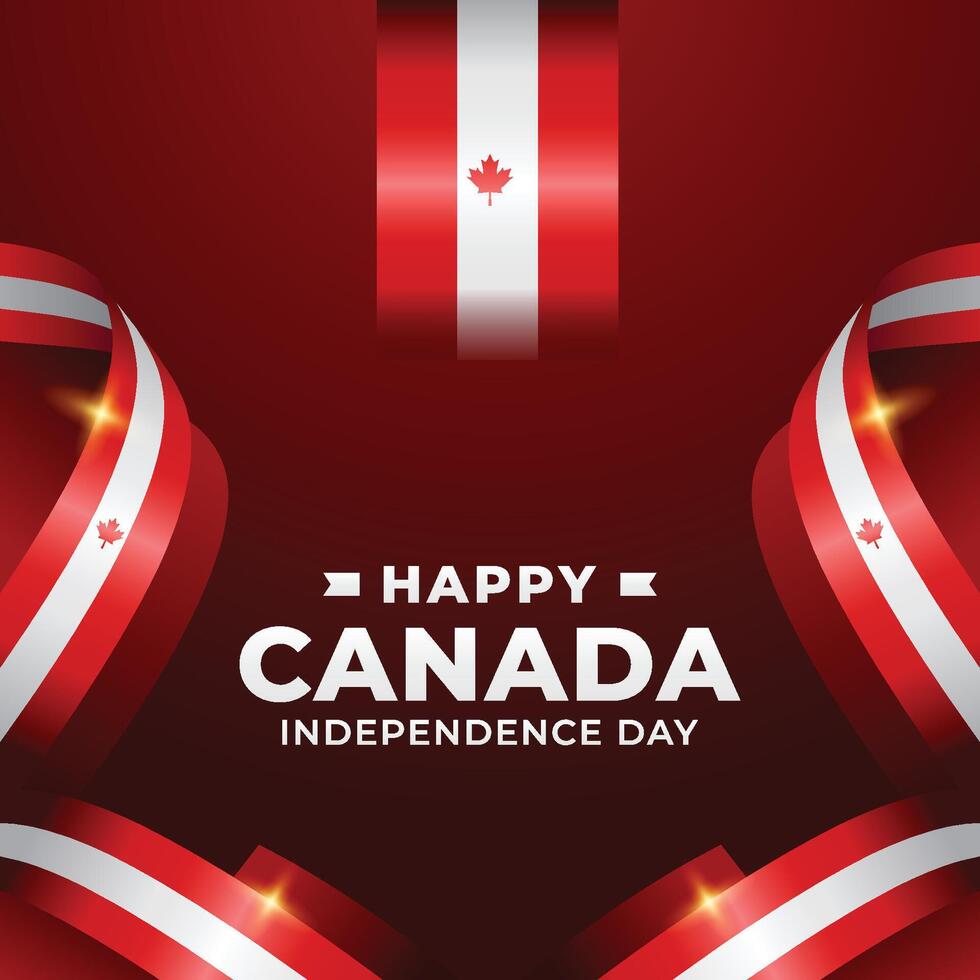 canada independence day design illustration collection vector