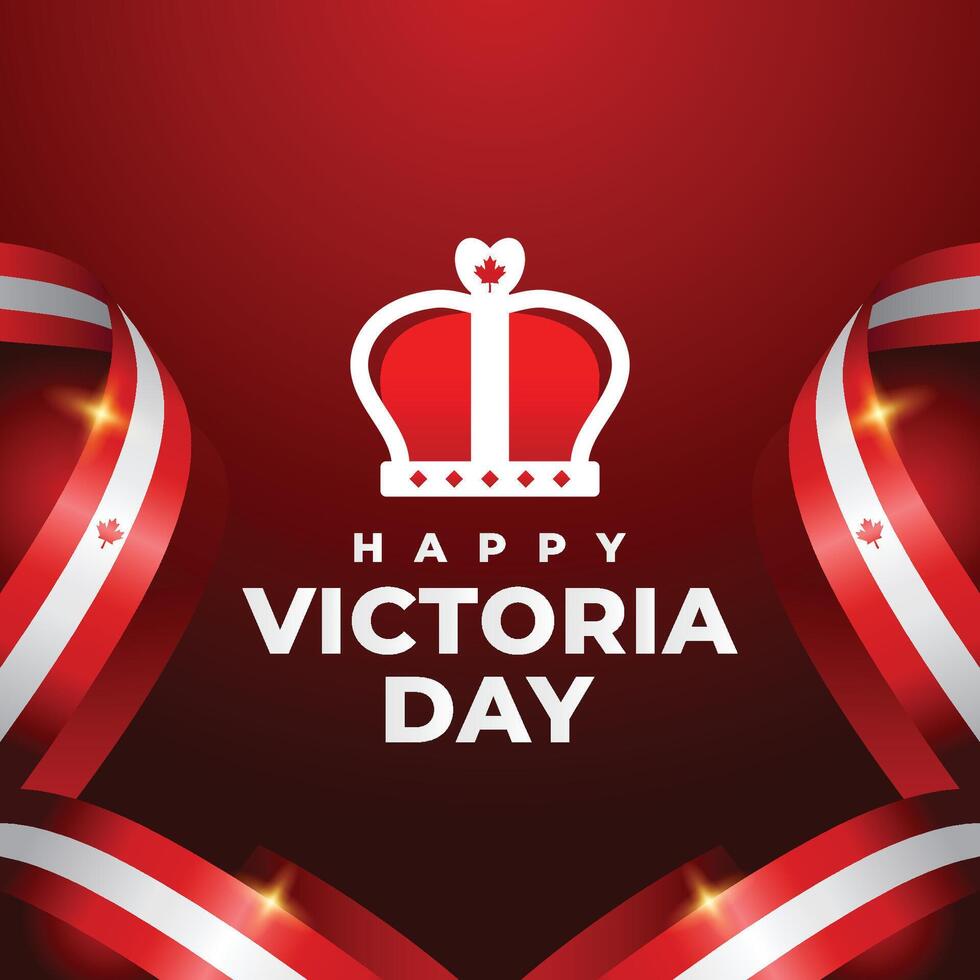 Victoria day design illustration collection vector