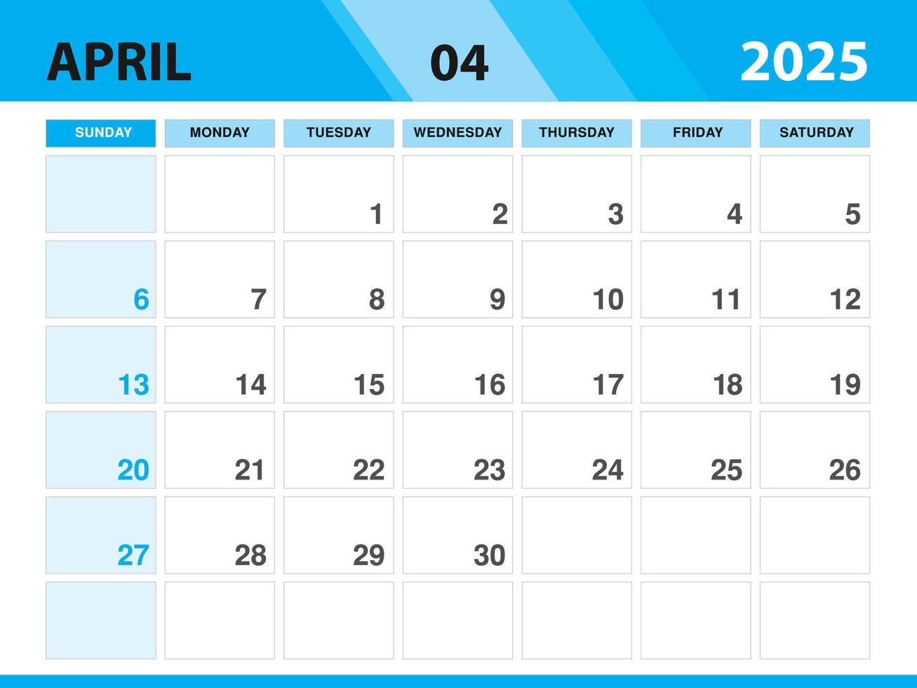 abril 2025 plantilla, calendario 2025 modelo , planificador mensual diseño, escritorio