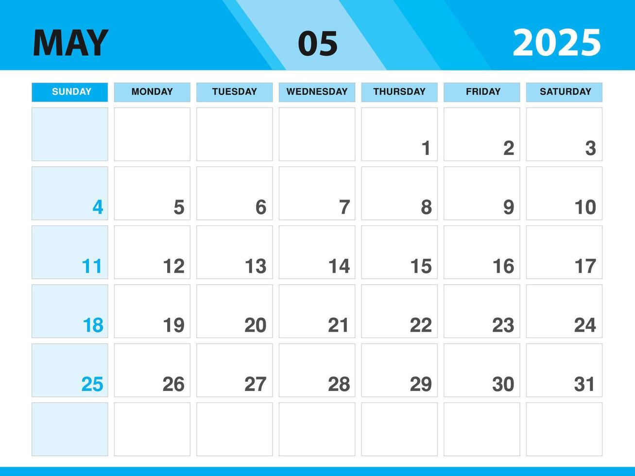 May 2025 template, Calendar 2025 template , planner monthly design