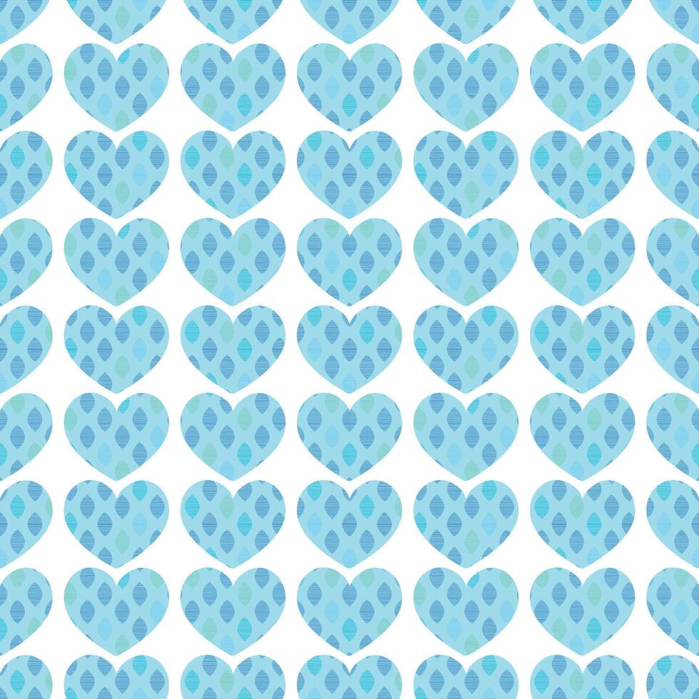 Blue Heart Shape Pattern Texture vector