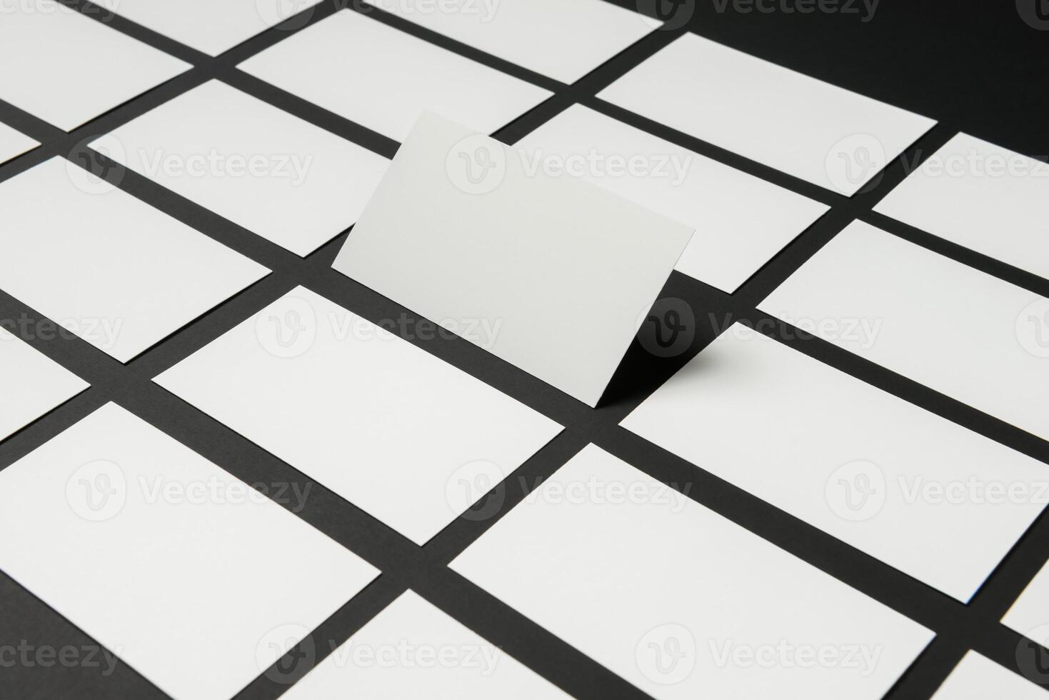 Mockup of business cards for branding photo