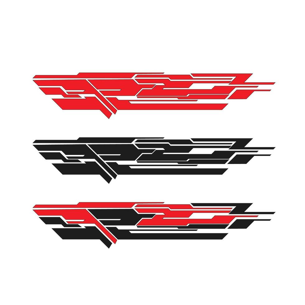 car body wrap sticker design vector