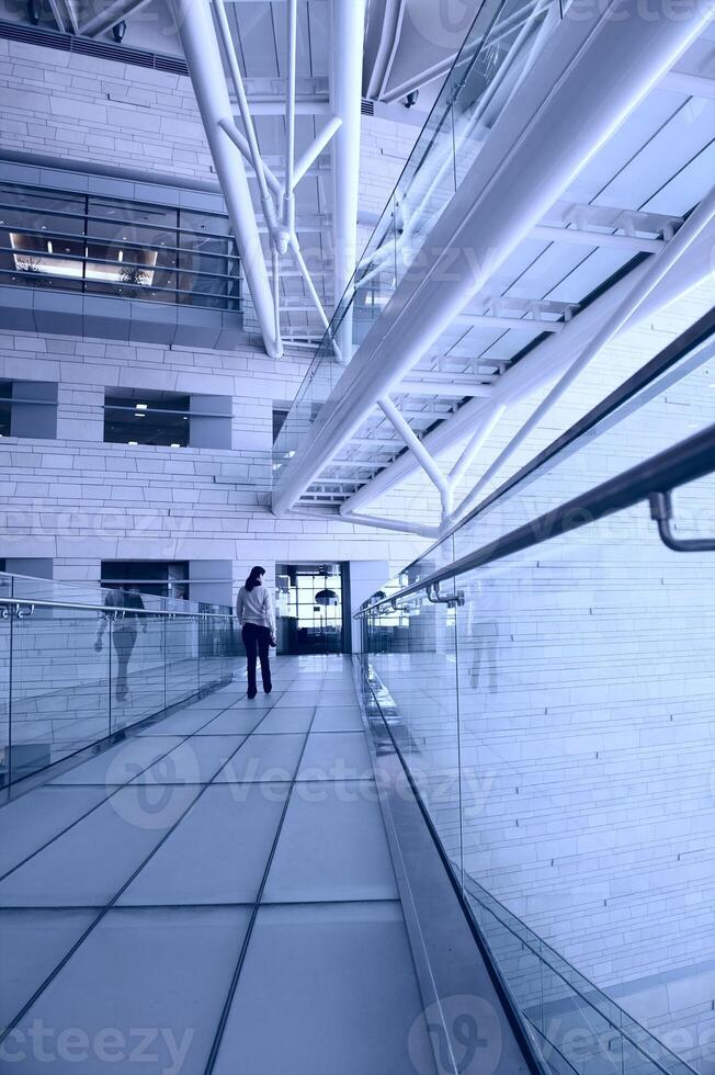 modern hall inside office center photo
