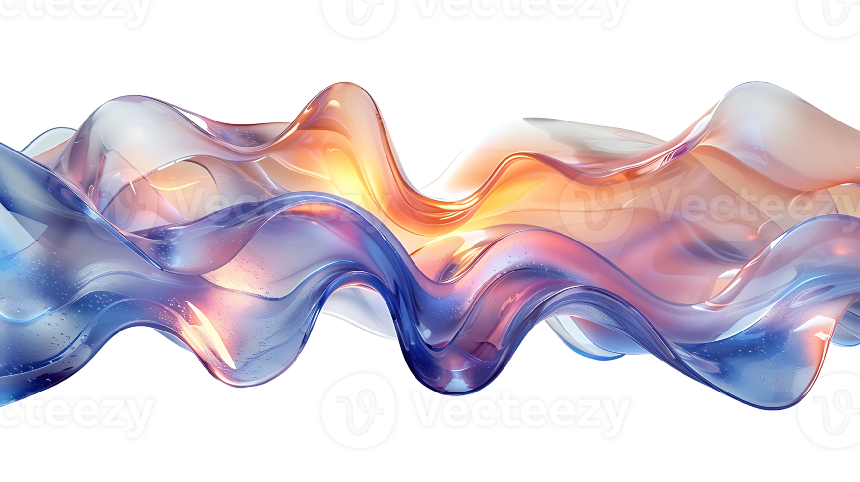 Modern liquid shape on a transparent background png