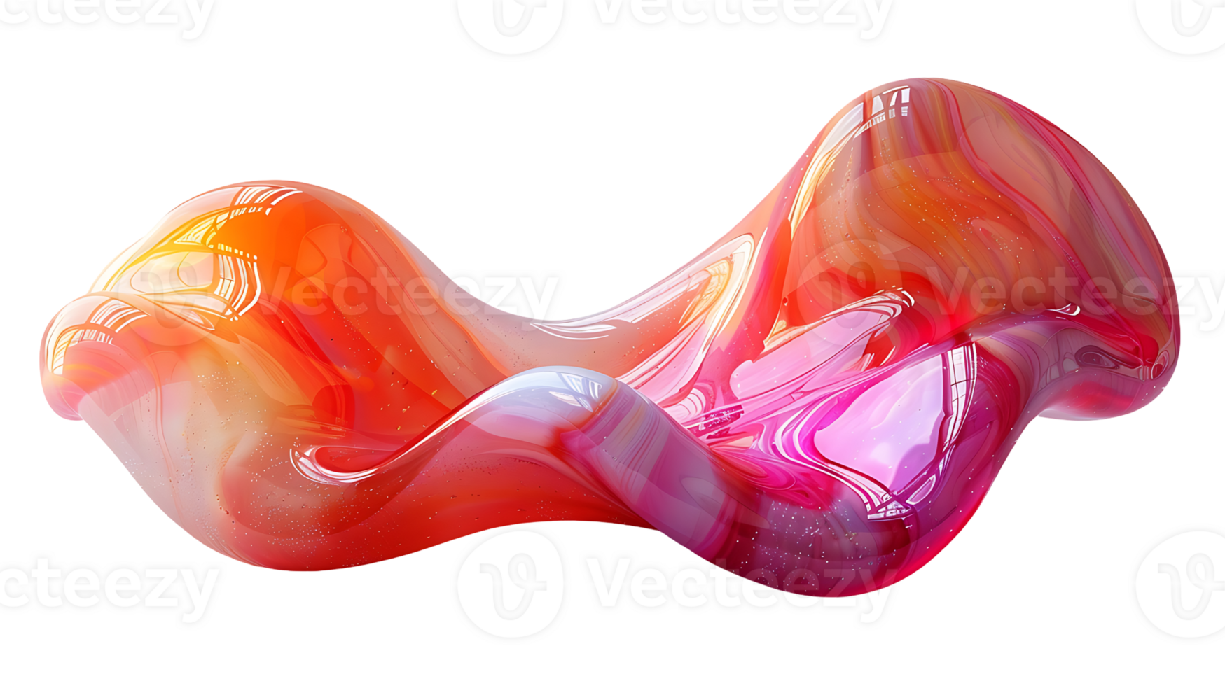 Modern liquid shape on a transparent background png
