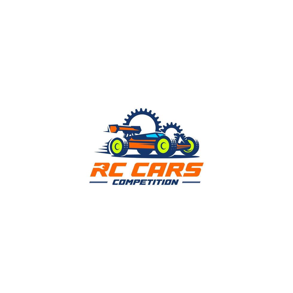 The Illustrated Logo of RC Cars Competition vector