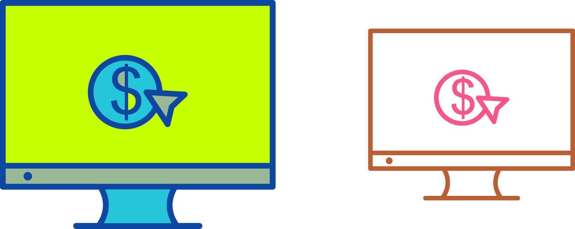 Unique Pay Per Click Icon Design vector