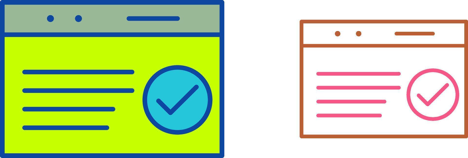 Unique QC Passed Icon Design vector