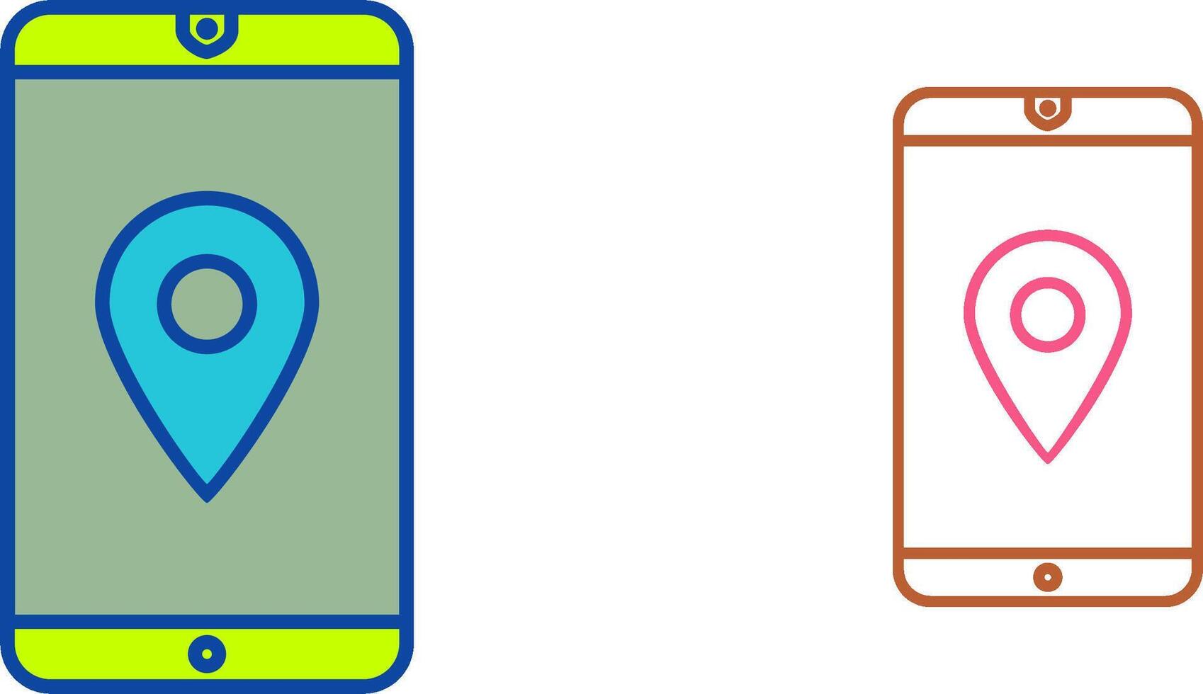 Unique GPS Service Icon Design vector