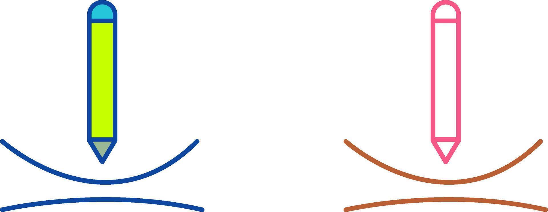 Draw Curve Icon Design vector