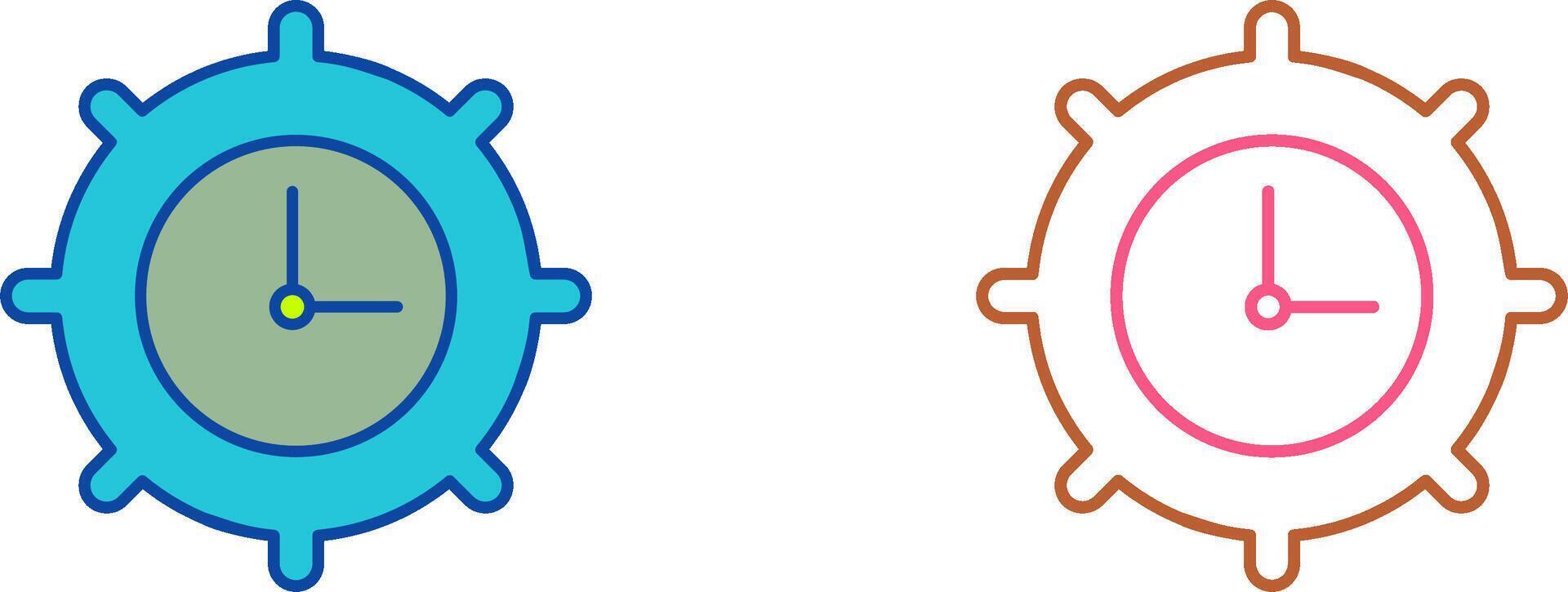 Time Settings Icon Design vector