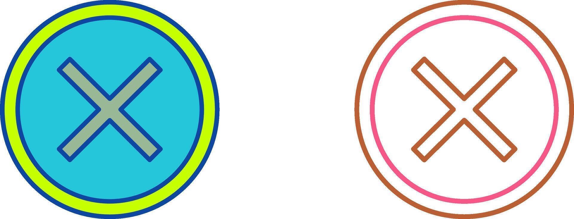 Do Not Cross Icon Design vector
