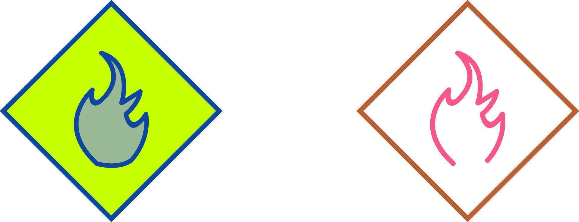 Danger of Flame Icon Design vector