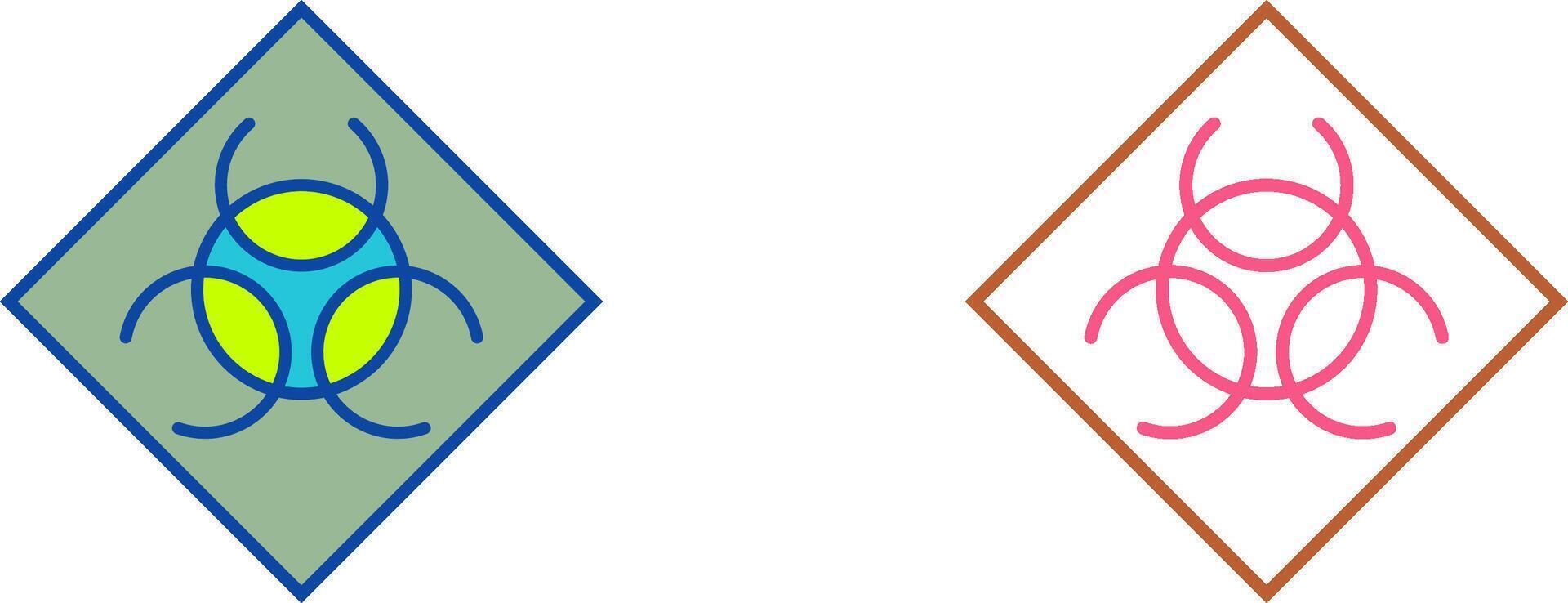 Biological Hazard Icon Design vector
