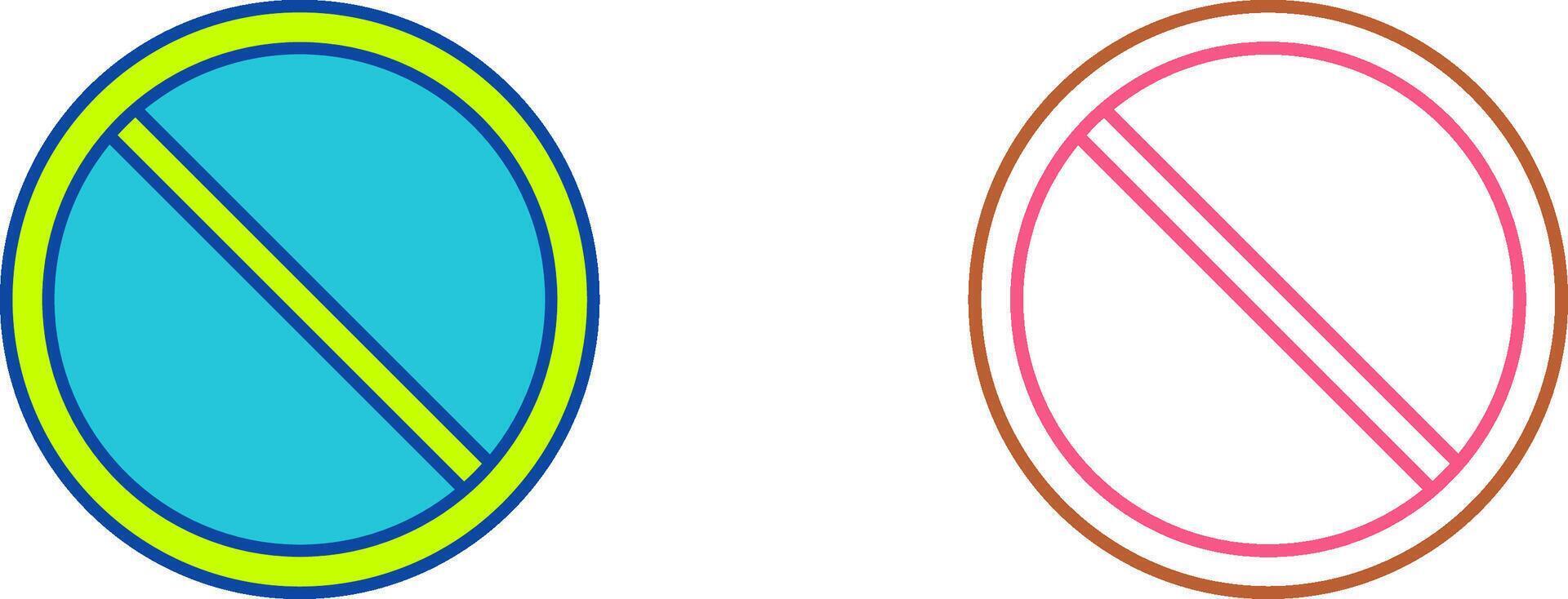 Prohibited Icon Design vector
