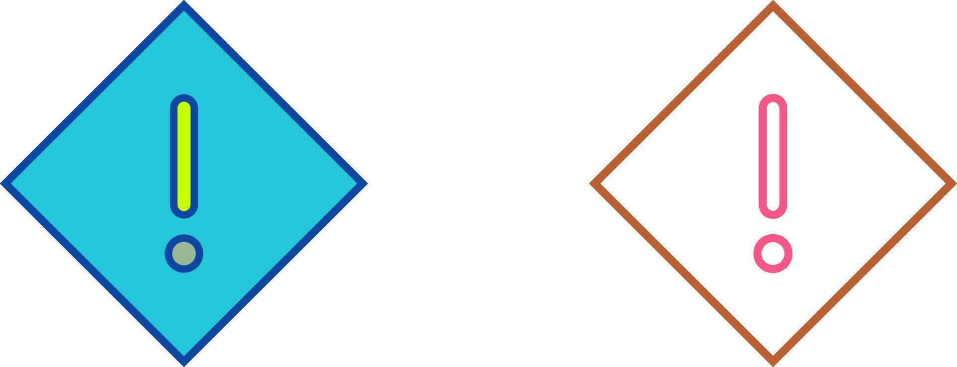 Warning Icon Design vector
