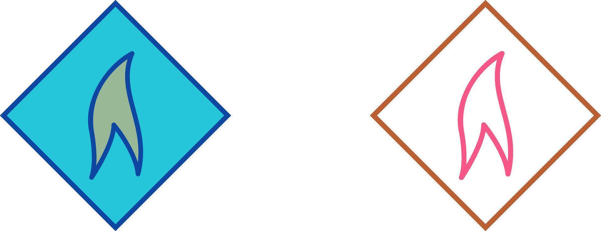 Flammable Material Icon Design vector