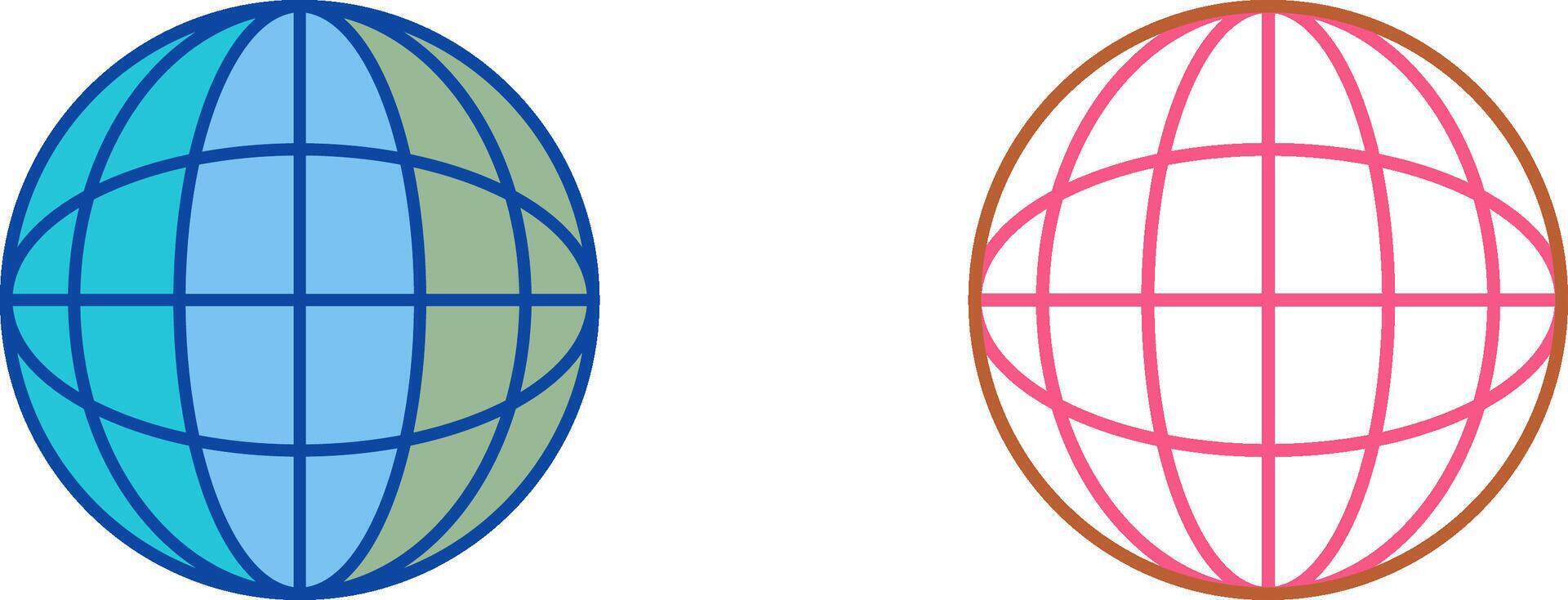 Globe Icon Design vector