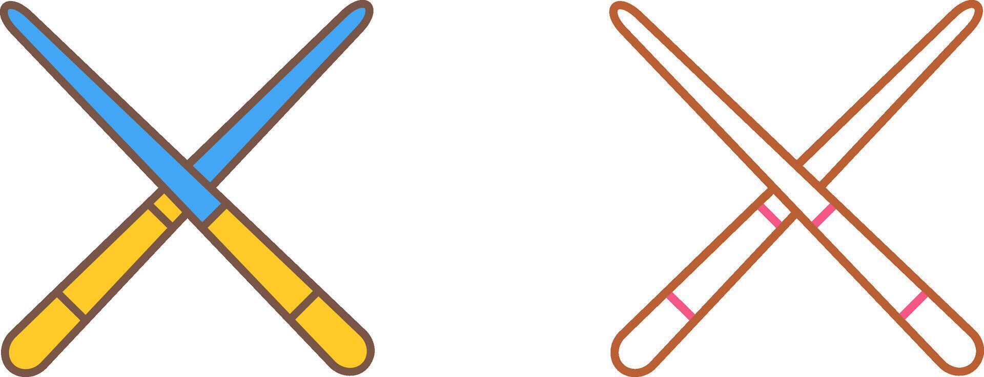 Pool Cue Icon Design vector