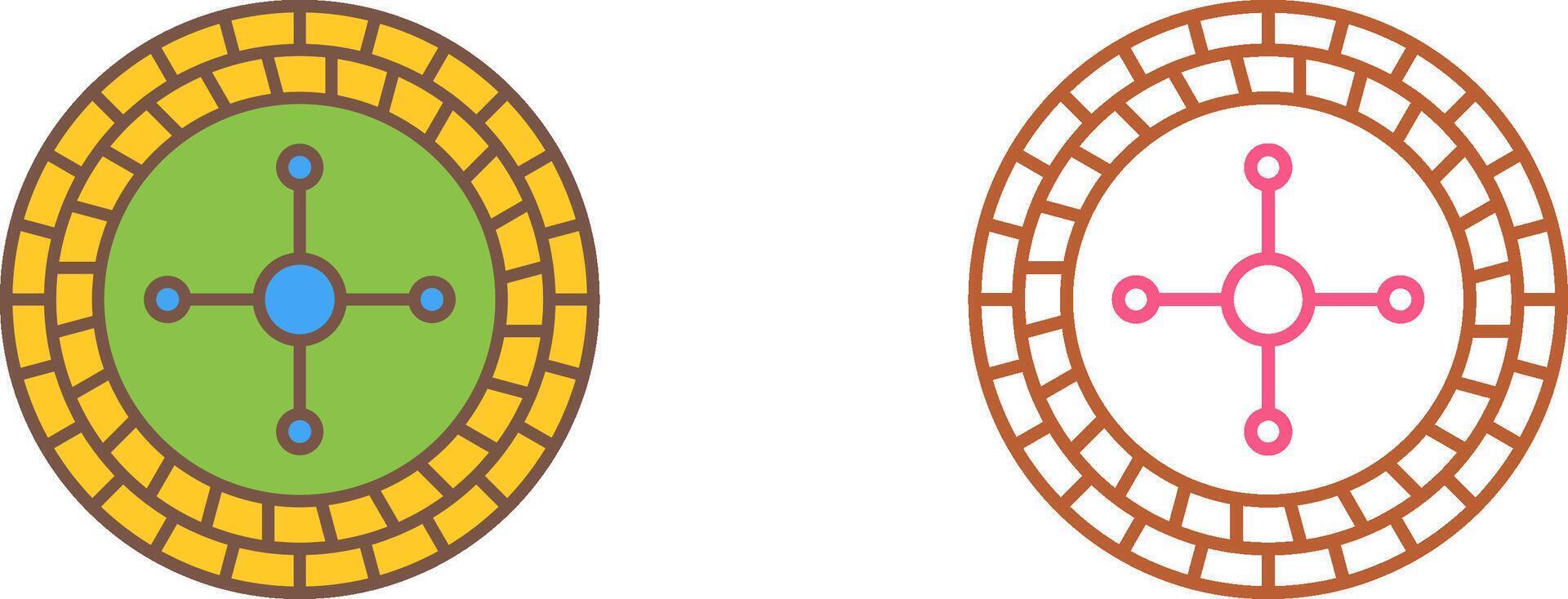 Roulette Icon Design vector