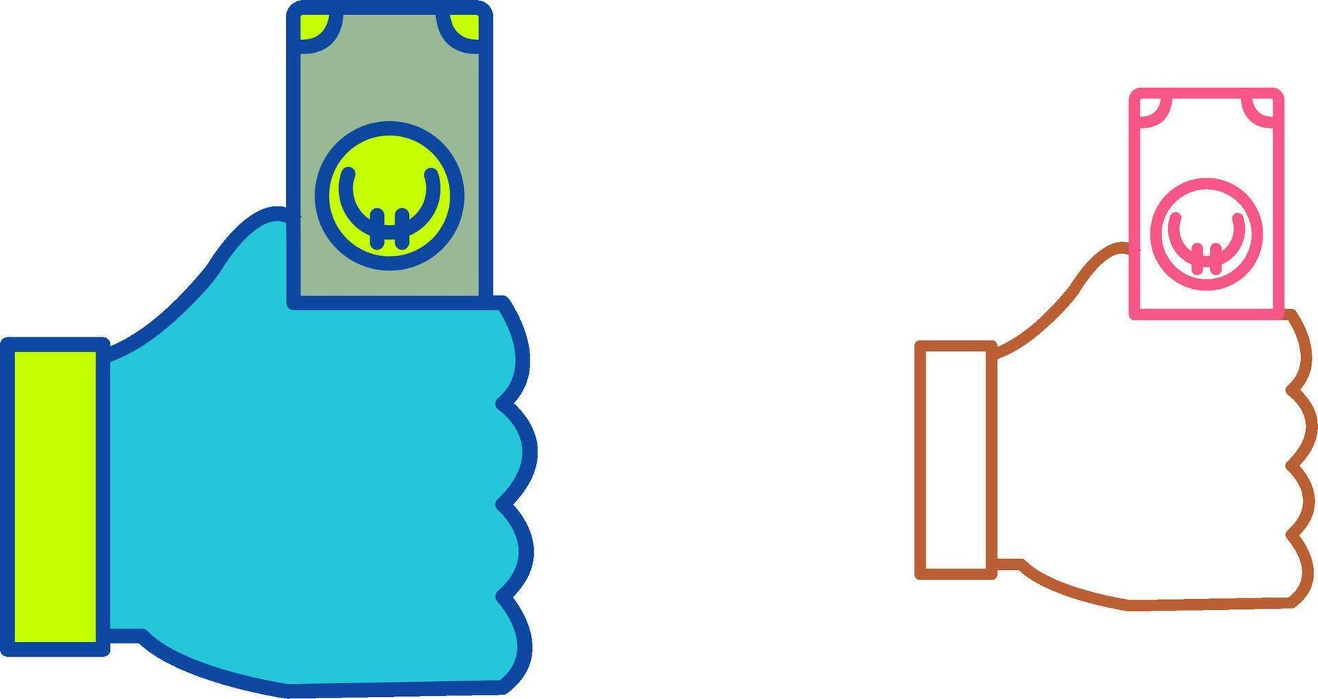 Unique Cash Icon Design vector