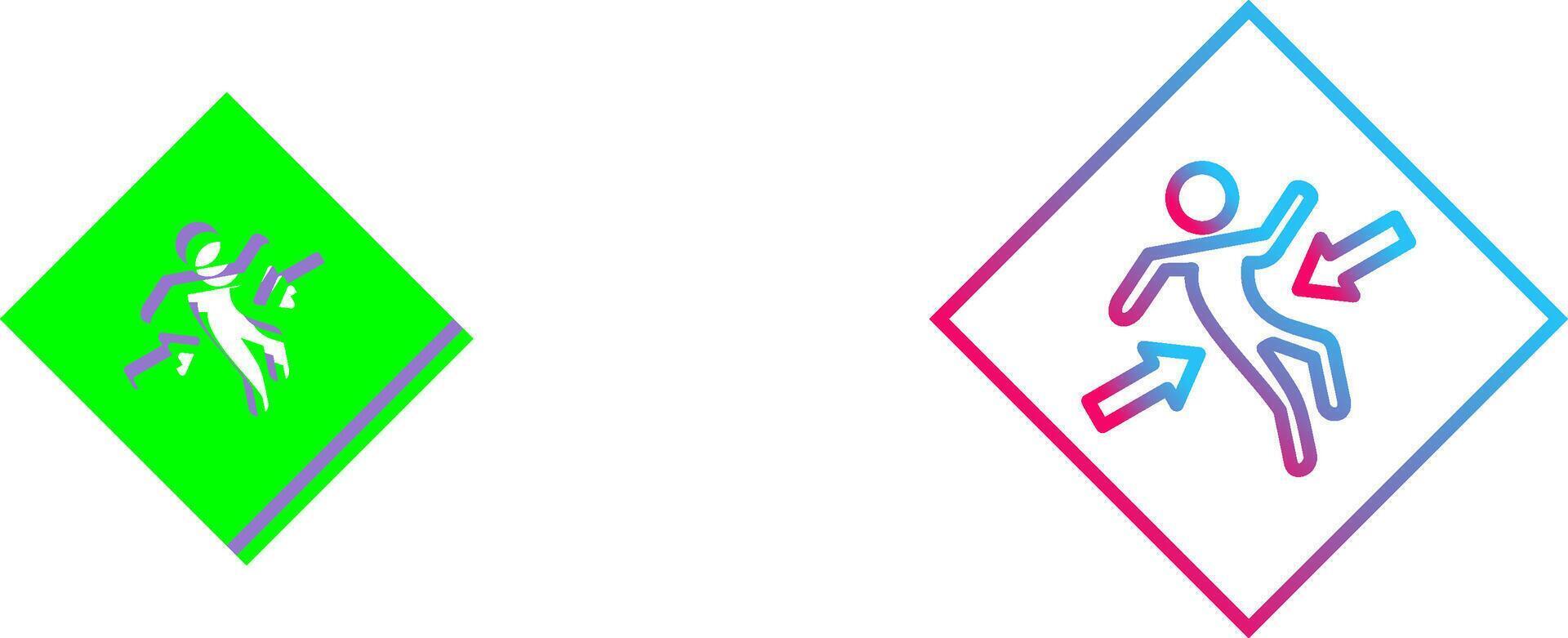 Crush Zone Icon Design vector