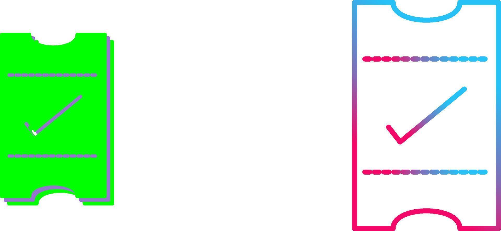 Passes Icon Design vector