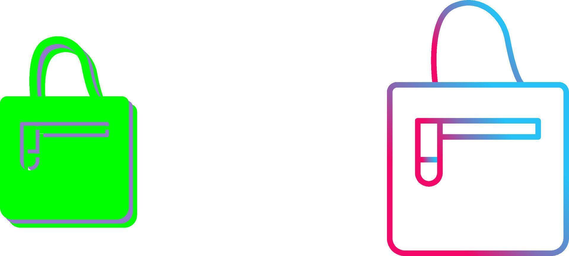 Handbag Icon Design vector