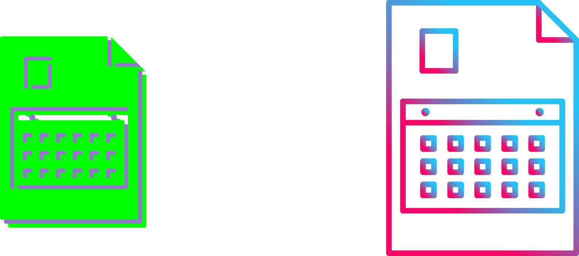 Unique Content Planning Icon Design vector