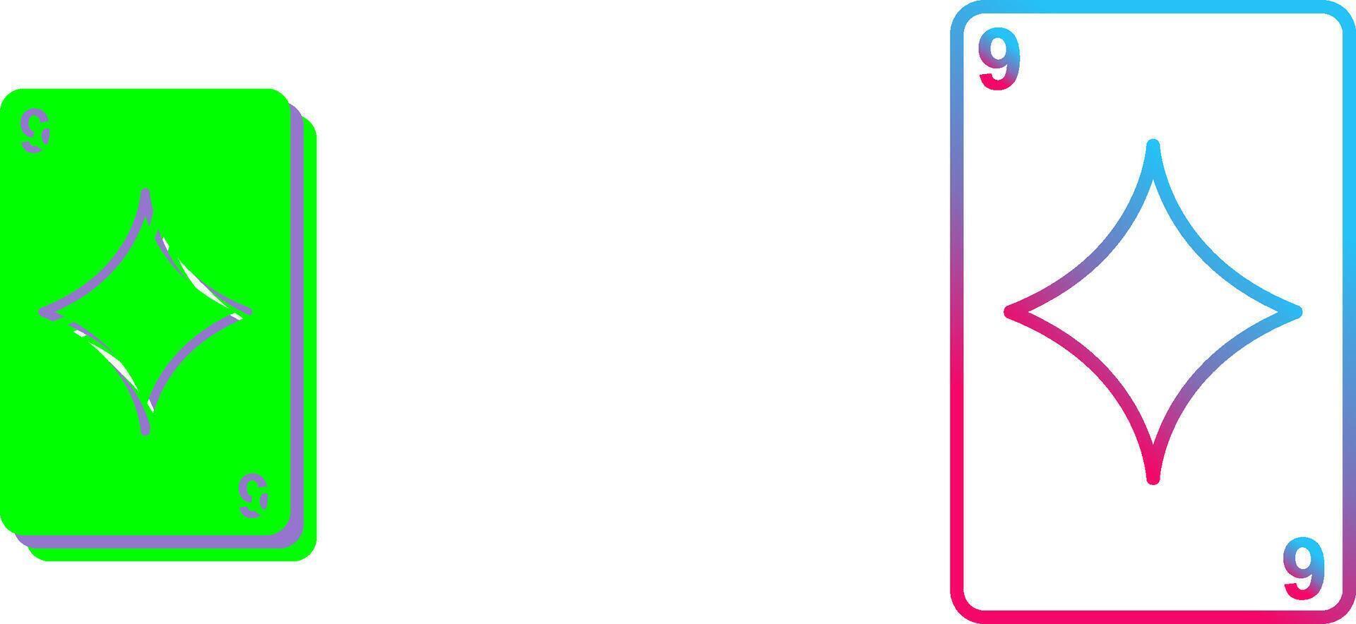 Diamonds Card Icon Design vector