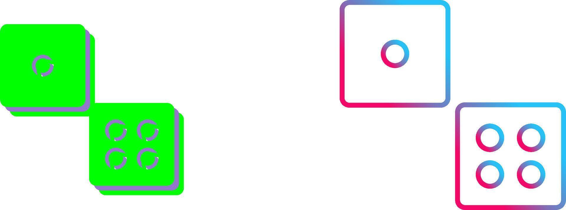 Dice Icon Design vector