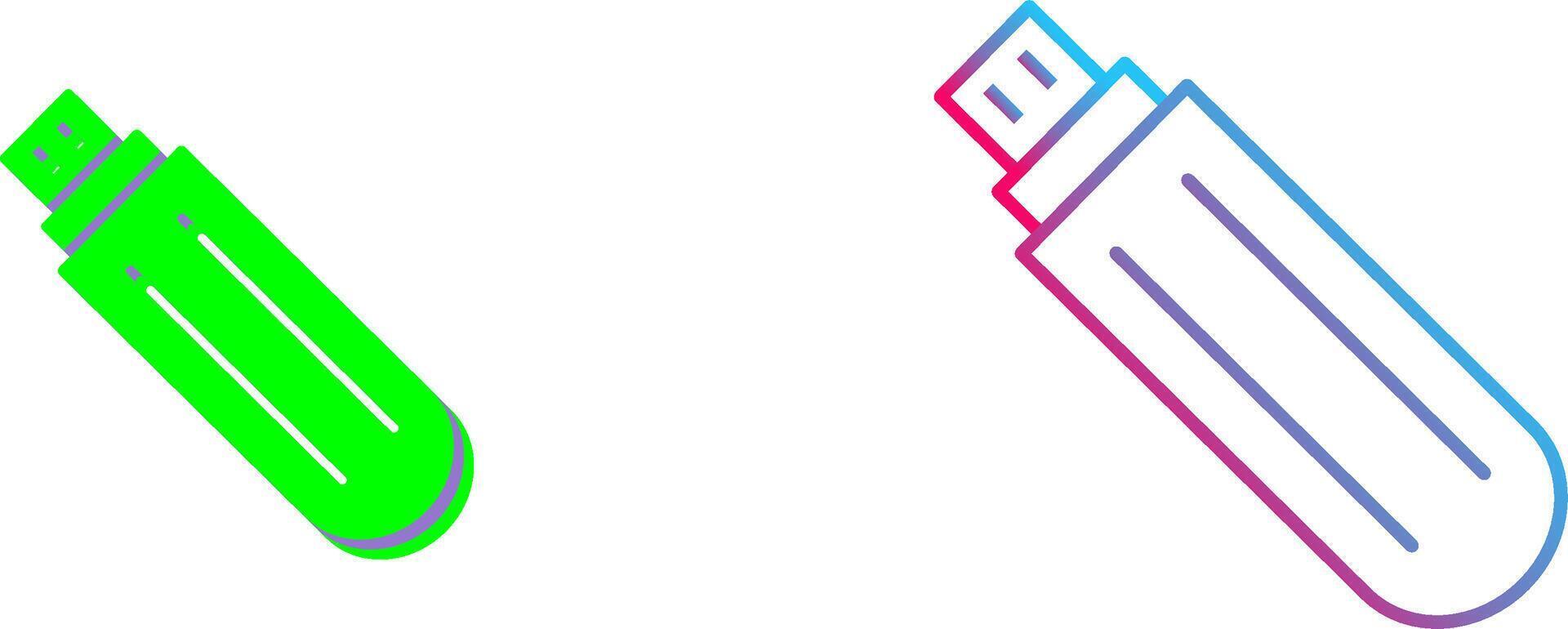 Unique USB Drive Icon Design vector