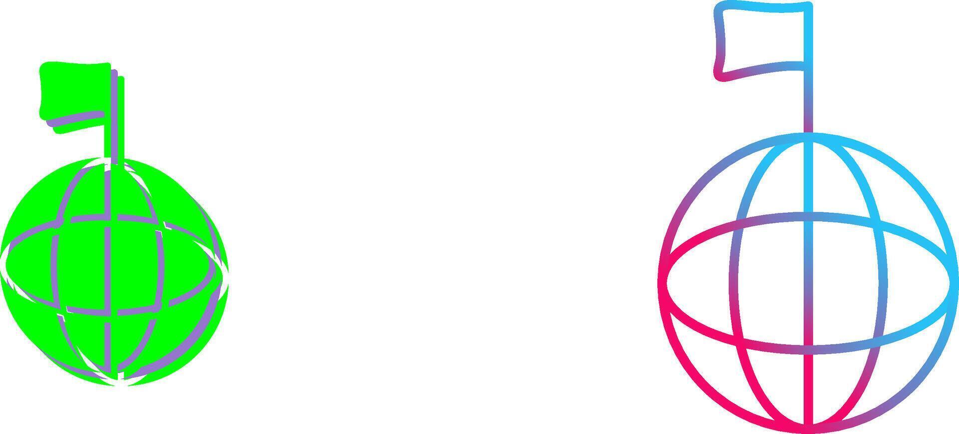 Unique Global Signals Icon Design vector