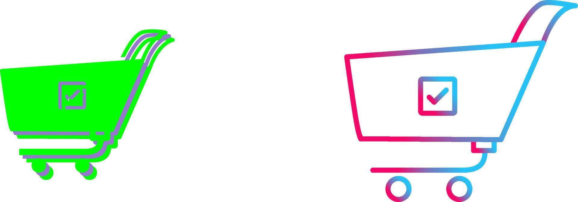Unique Confirm Order Icon Design vector