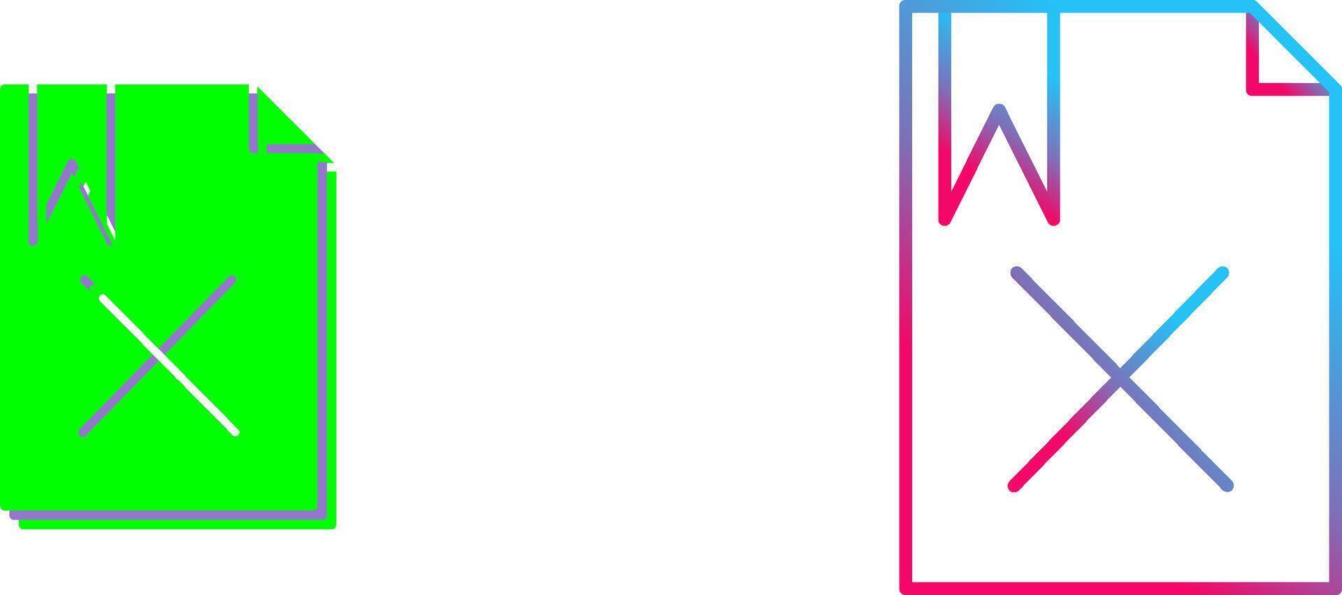 Unique Delete Icon Design vector