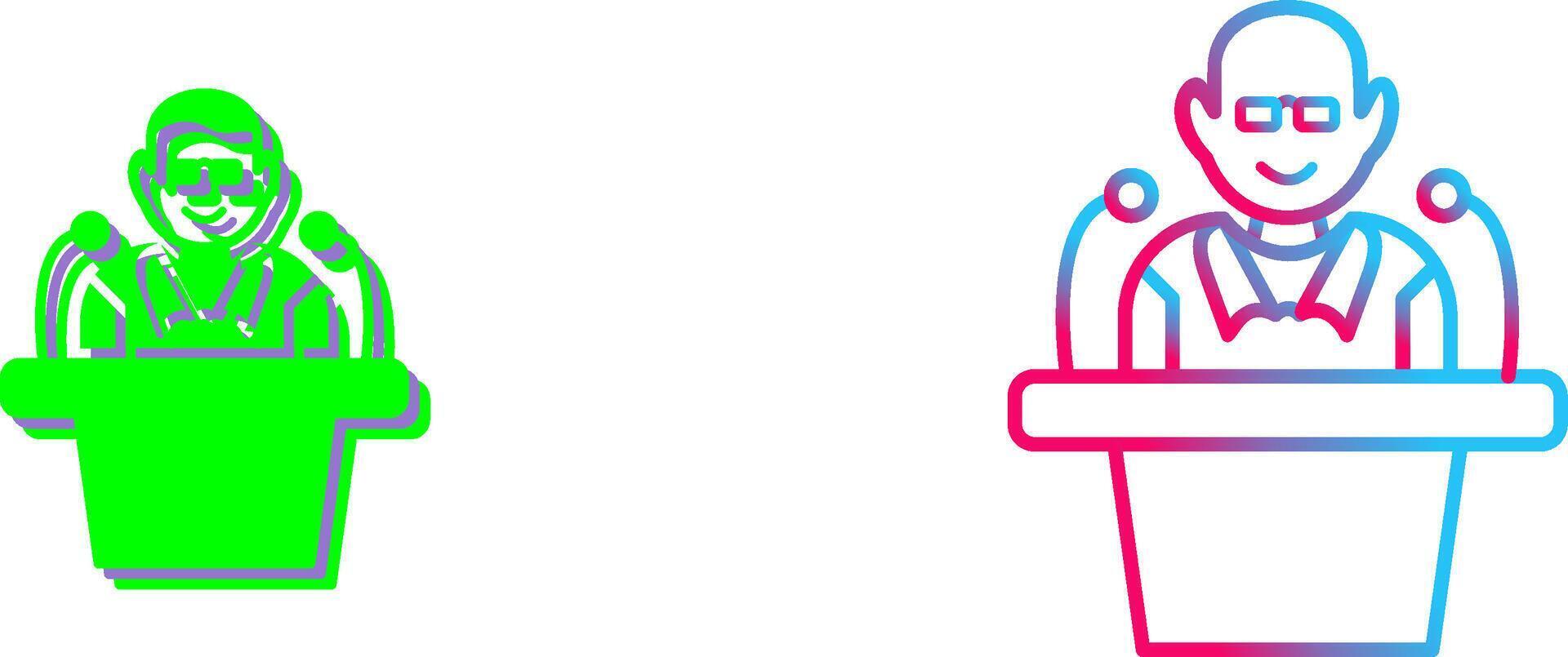 Unique Lecture Icon Design vector