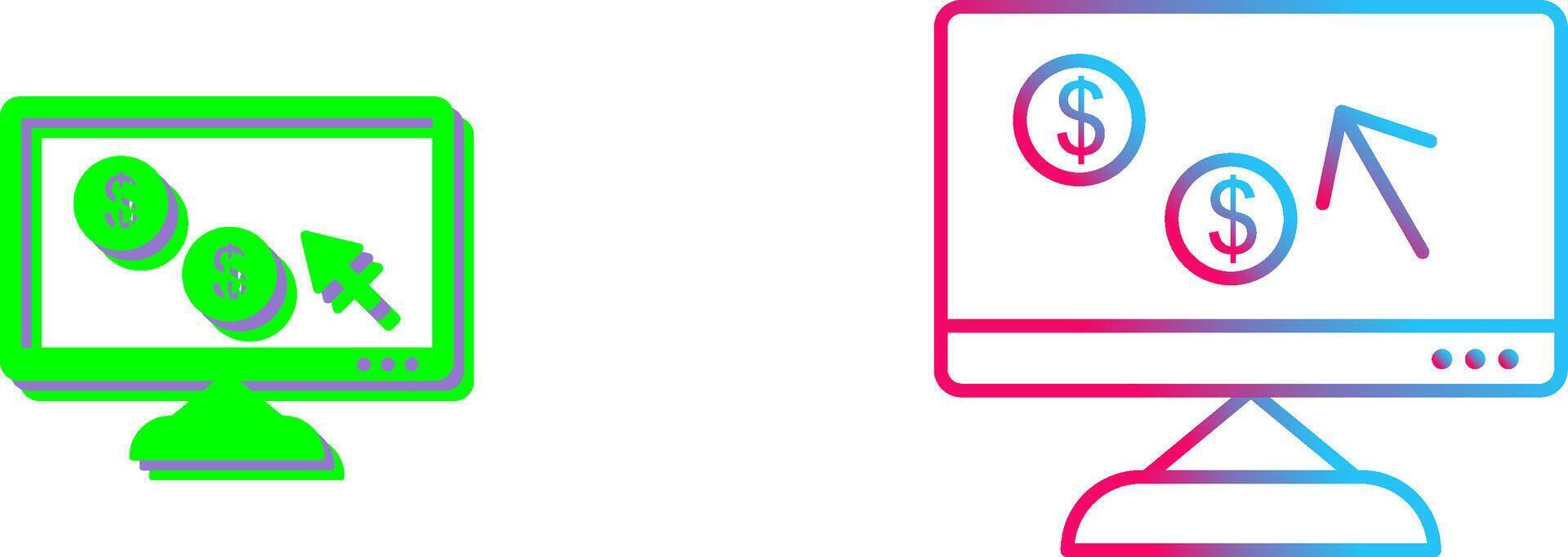 Unique Pay Per Click Icon Design vector