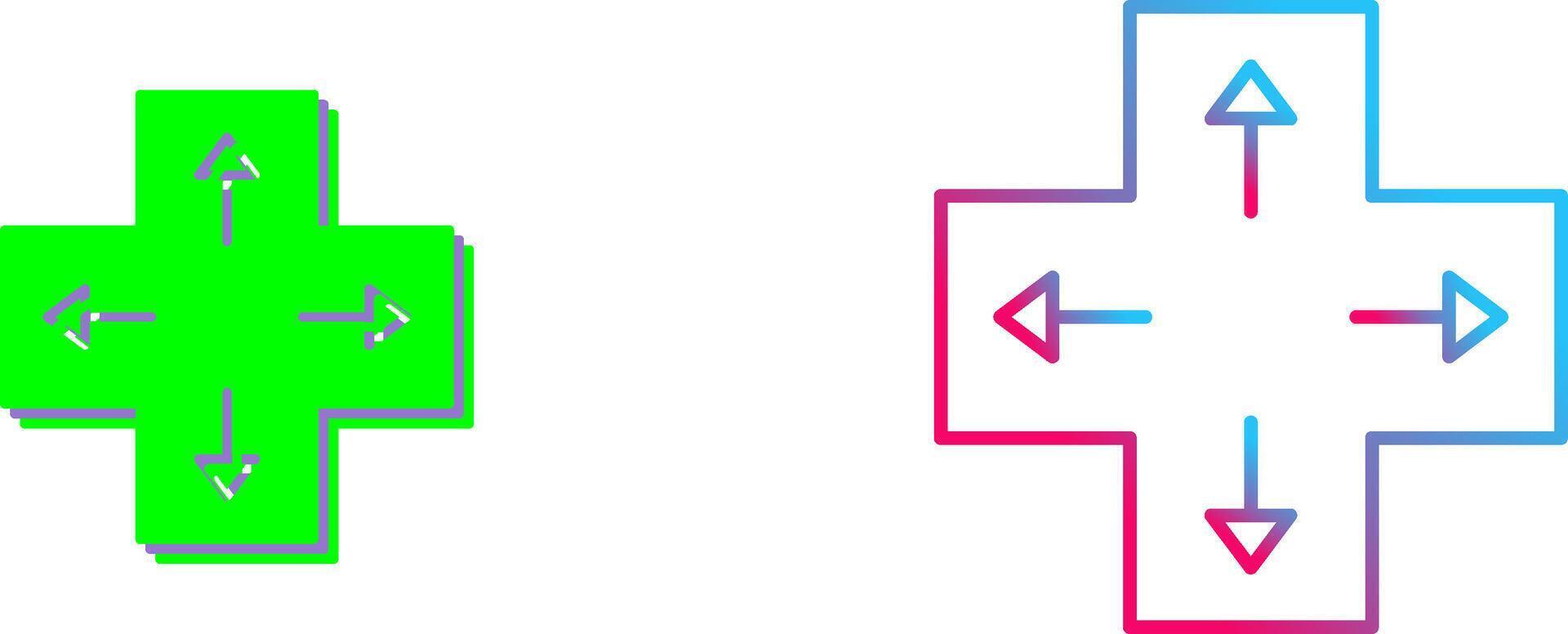 Unique Direction Keys Icon Design vector