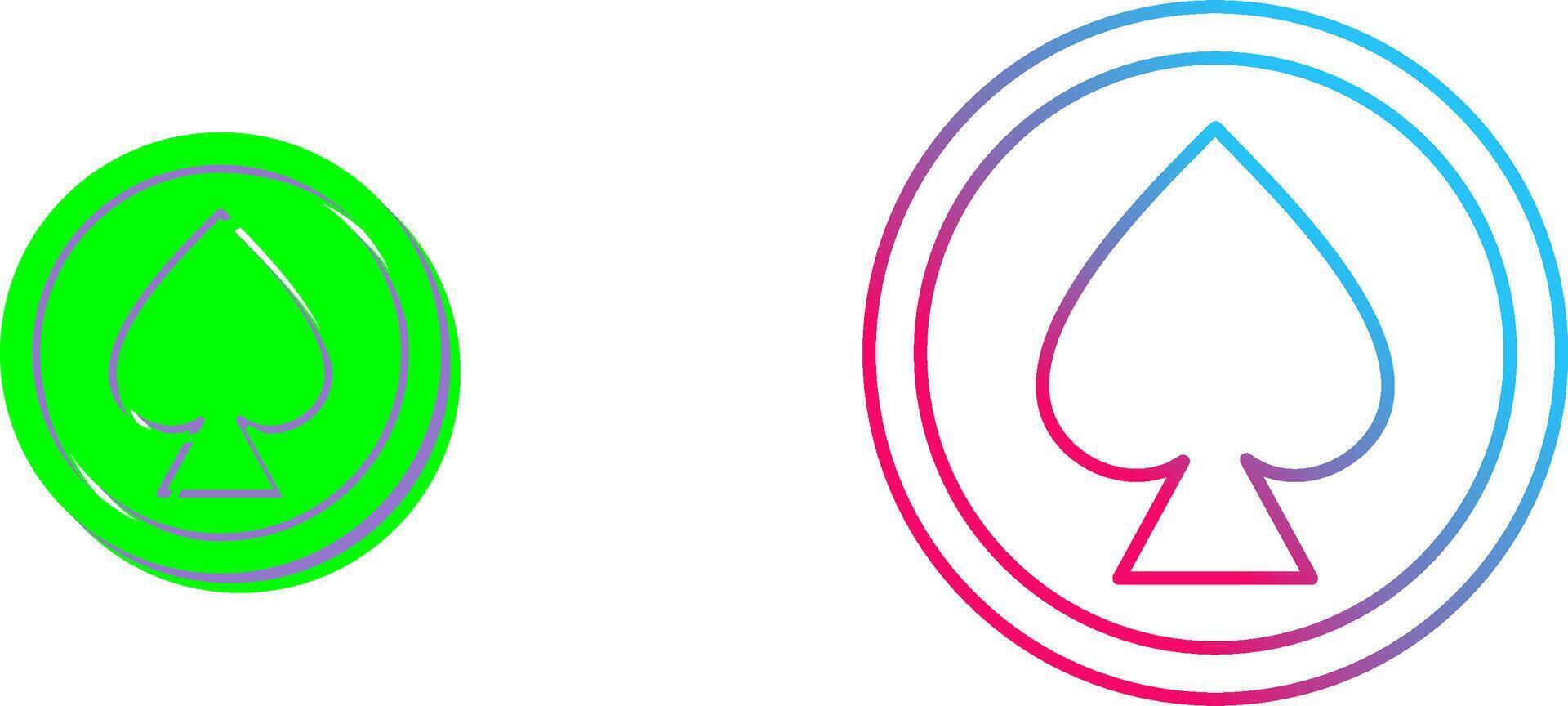 Unique Spade Icon Design vector