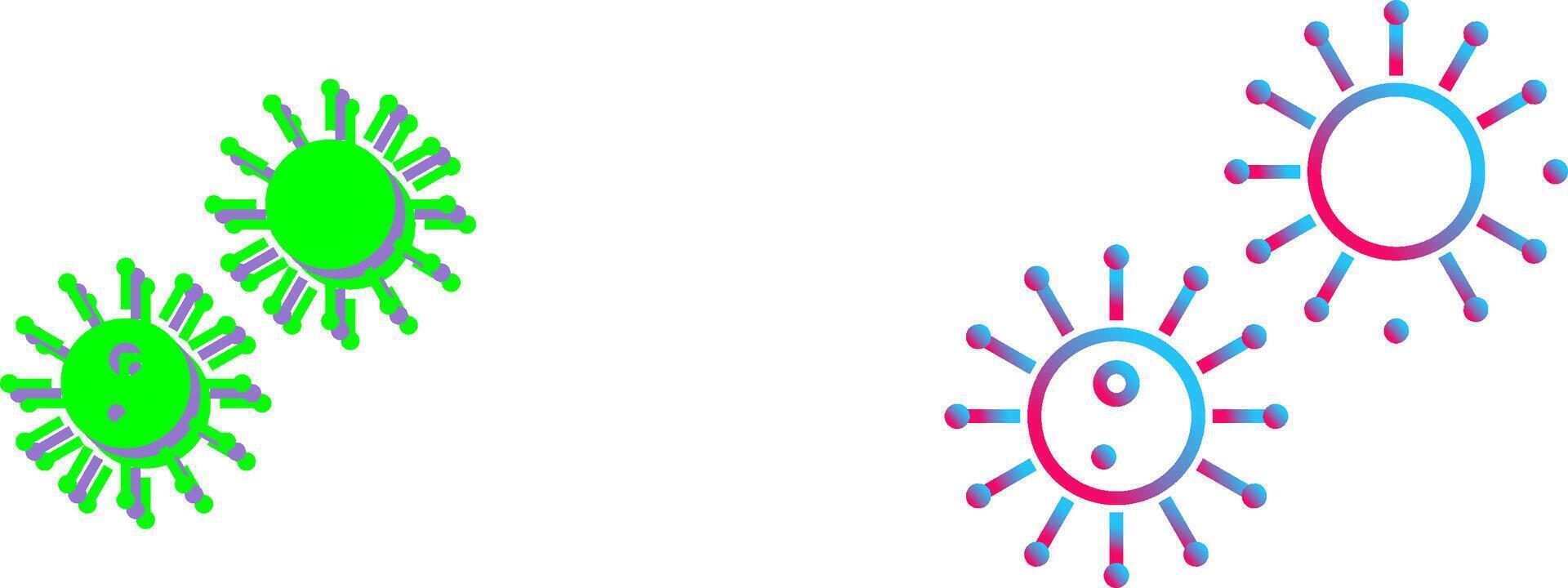 Unique Virus Icon Design vector